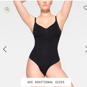 SKIMS Black Shapewear Bodysuit